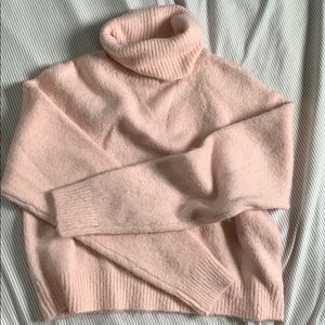 pink cropped sweater
